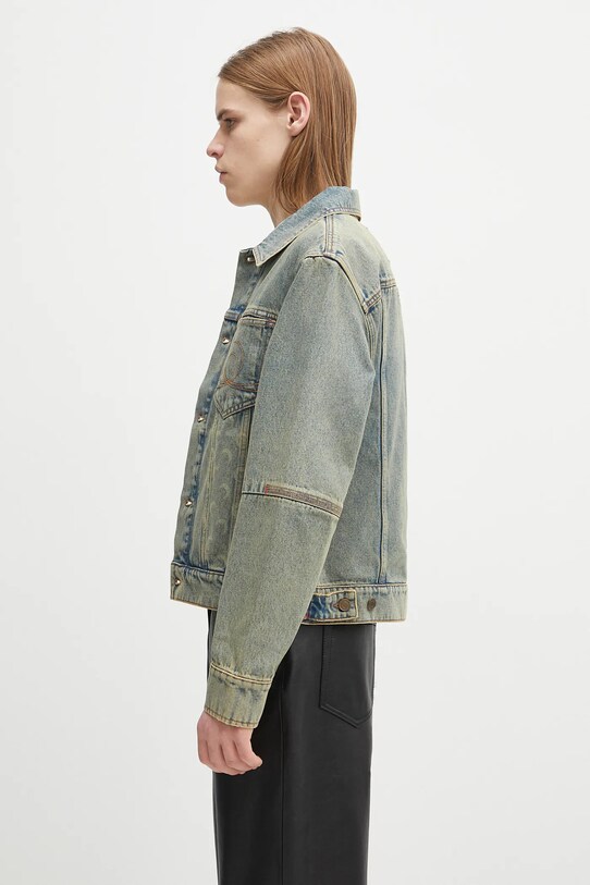 Τζιν μπουφάν Marine Serre Moon Laser Denim Trucker MJA063A.CDEN0003 μπλε SS25