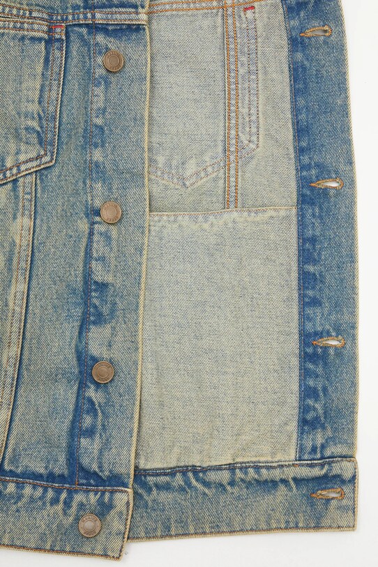 Džínová bunda Marine Serre Moon Laser Denim Trucker MJA063A.CDEN0003 modrá