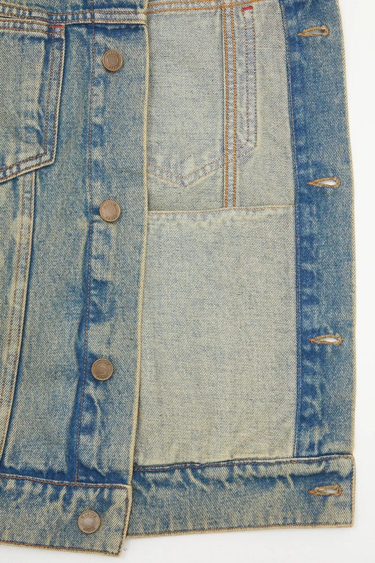 Τζιν μπουφάν Marine Serre Moon Laser Denim Trucker MJA063A.CDEN0003 μπλε