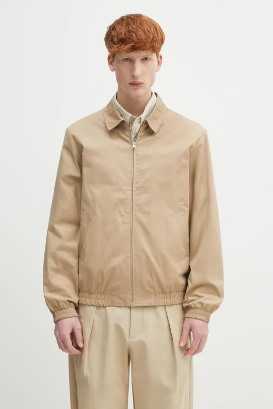 A.P.C. cotton jacket Blouson Gilbert without beige COGZR.H02922