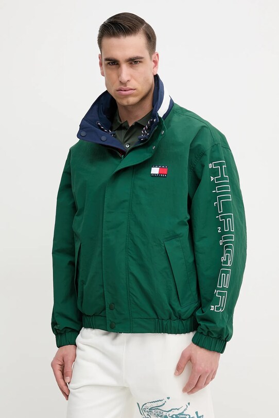 Oboustranná bunda Tommy Hilfiger SAILING námořnická modř MN0MN00006