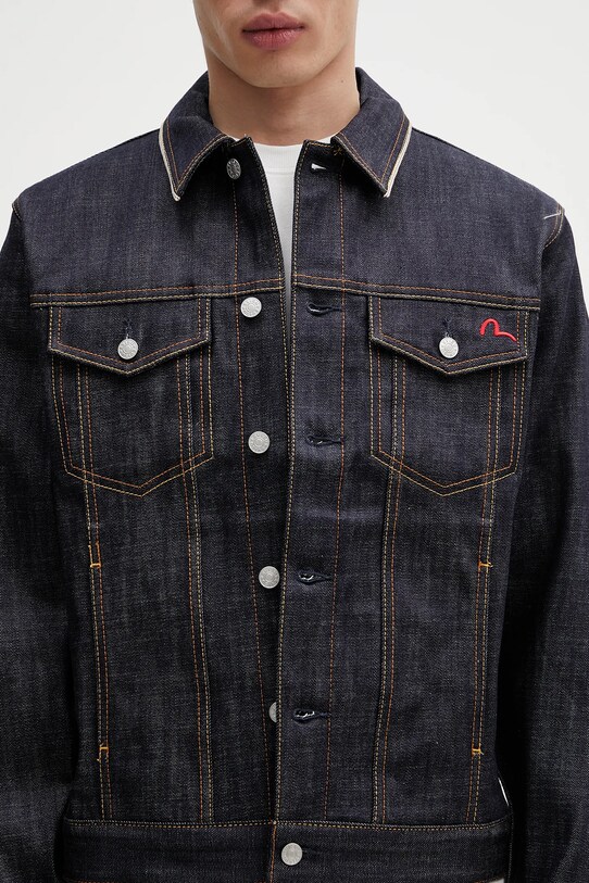 Джинсовая куртка Evisu Classic Raw Denim тёмно-синий 2ESHTM5DJ1042