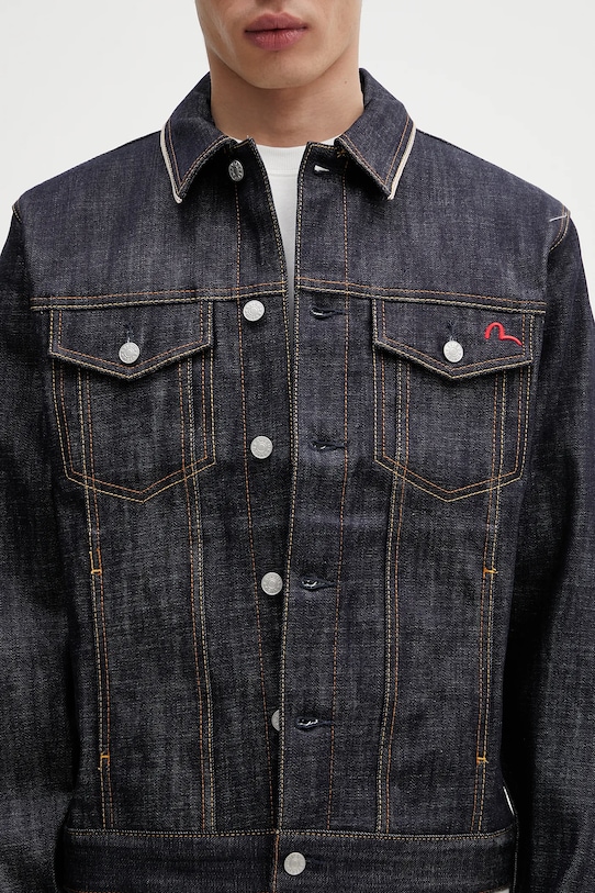 Джинсовая куртка Evisu Classic Raw Denim тёмно-синий 2ESHTM5DJ1042