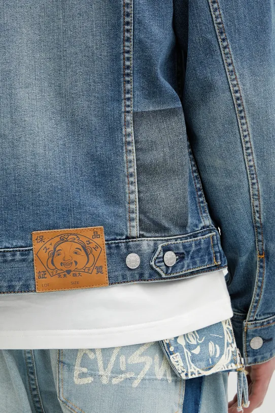 Τζιν μπουφάν Evisu 2-tone Denim w Inserted Daicock μπλε 2ESHTM5DJ1041