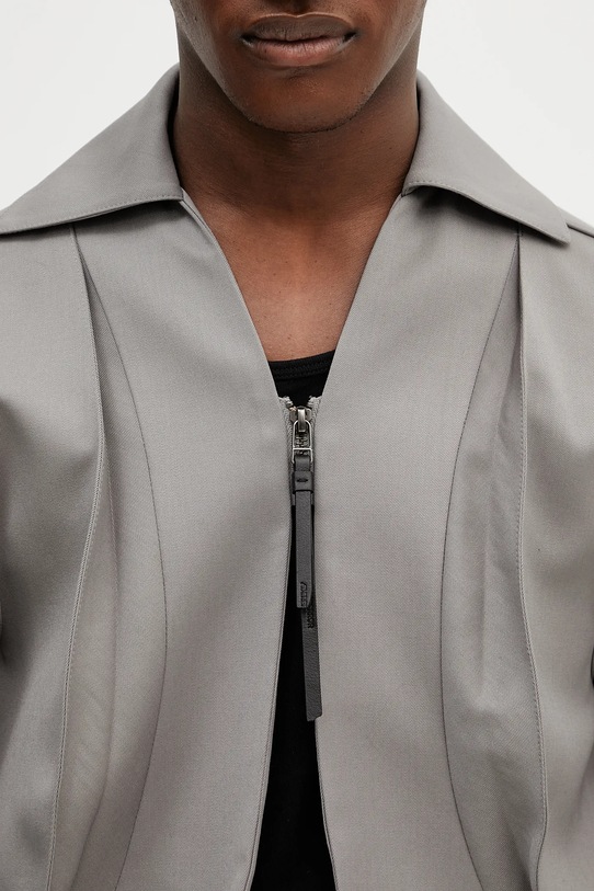 Ader Error geacă de lână Apparel-Top gri BO01SSJK0801GR