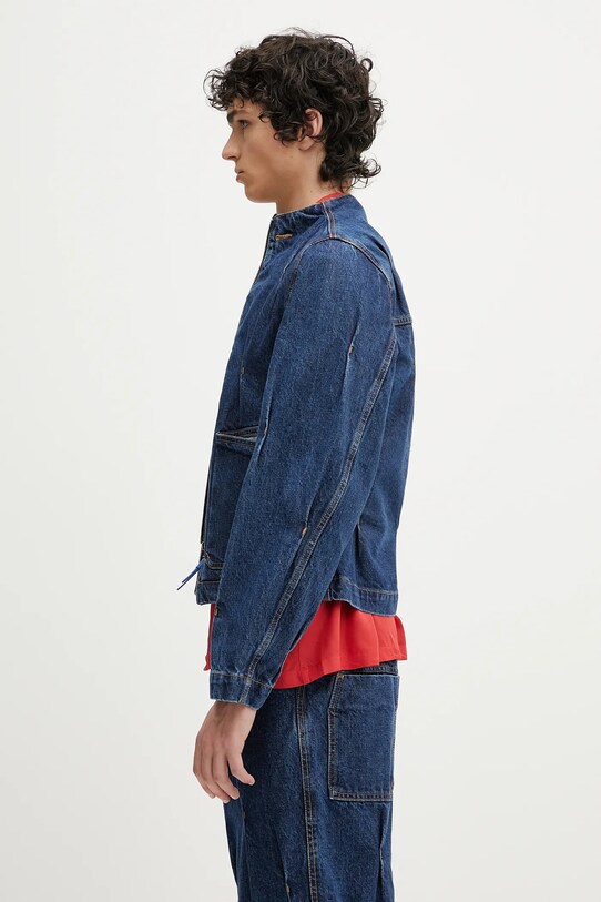 Džínová bunda Ader Error Apparel-Top BO01SSJK0108BL námořnická modř SS25