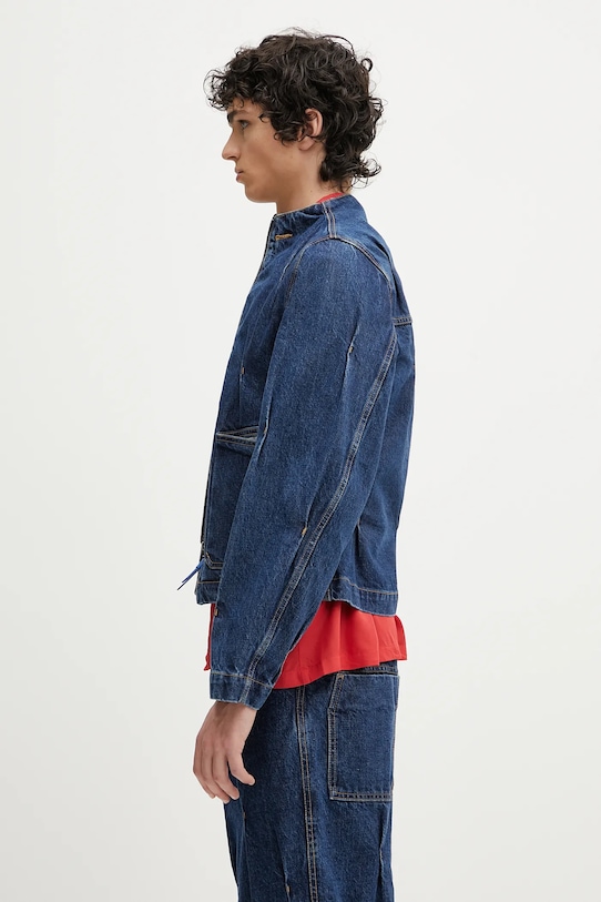 Ader Error kurtka jeansowa Apparel-Top BO01SSJK0108BL granatowy SS25