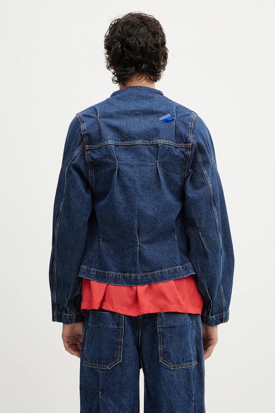 Odzież Ader Error kurtka jeansowa Apparel-Top BO01SSJK0108BL granatowy