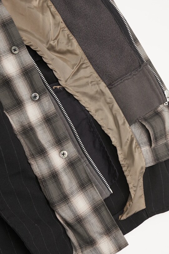 Maison MIHARA YASUHIRO kurtka wełniana Triple Layered Jacket A14JK031 czarny