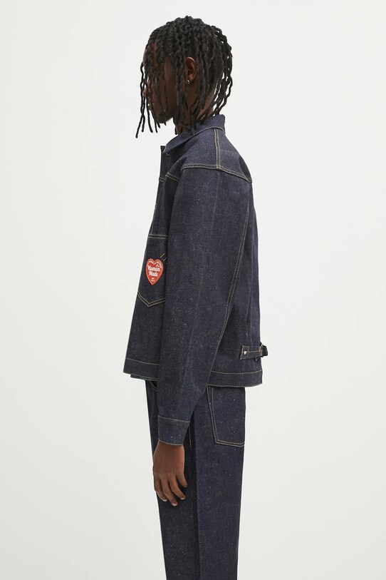 Human Made kurtka jeansowa Denim Work Jacket Past HM29JK002 niebieski SS25