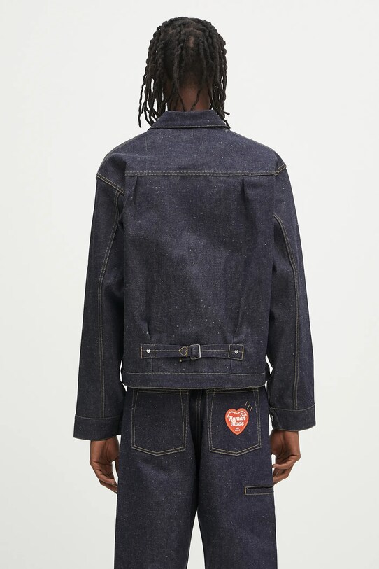 Odzież Human Made kurtka jeansowa Denim Work Jacket Past HM29JK002 niebieski