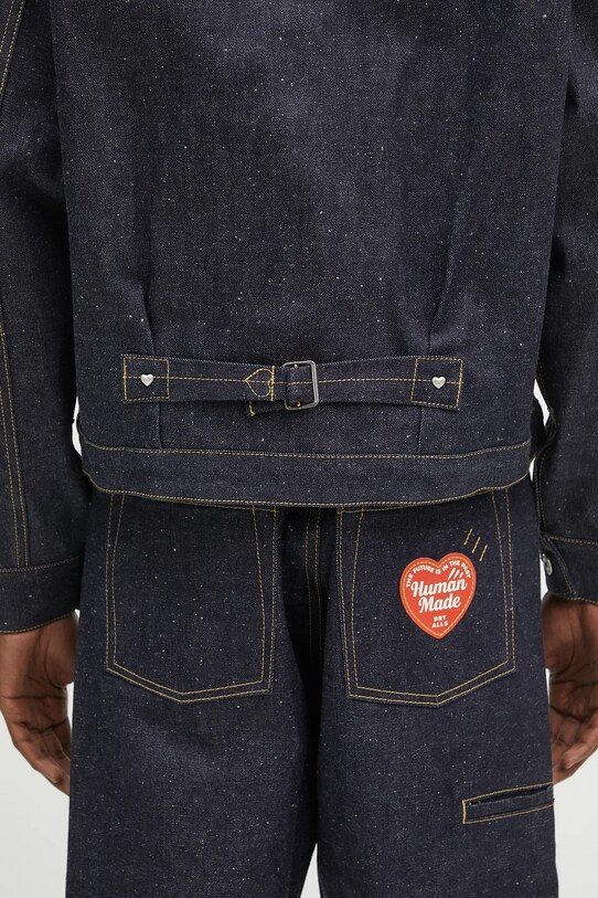Human Made kurtka jeansowa Denim Work Jacket Past HM29JK002 niebieski