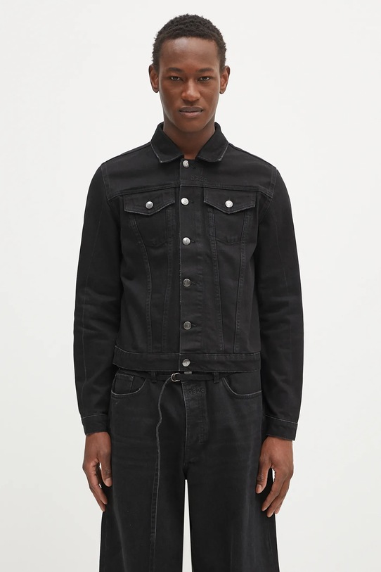 Džínová bunda 032C 'Down To Earth' nezateplené černá S25.URD.1921.050