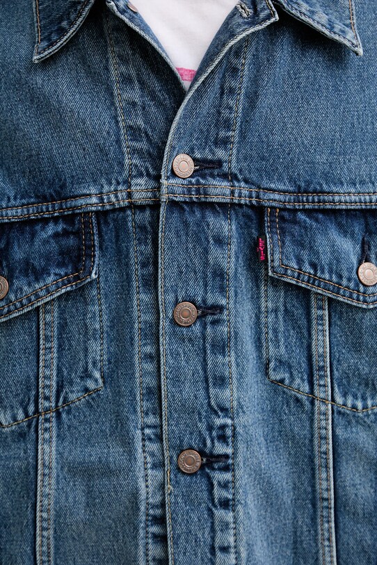 Levi's geacă din denim PRIDE ONE FAMILY TRUCKER 002FF albastru