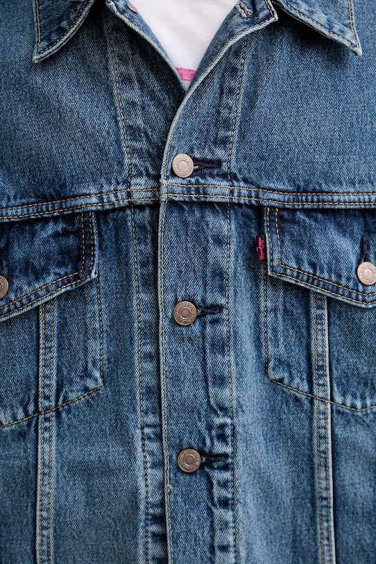 Levi's kurtka jeansowa PRIDE ONE FAMILY TRUCKER 002FF niebieski