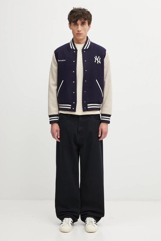Вовняна куртка-бомбер Sporty & Rich Champions Wool Varsity OW007623633BL111