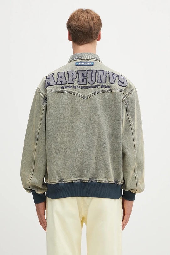 Одяг Джинсова куртка AAPE Main Light Weight AAPLJM7706XAO блакитний