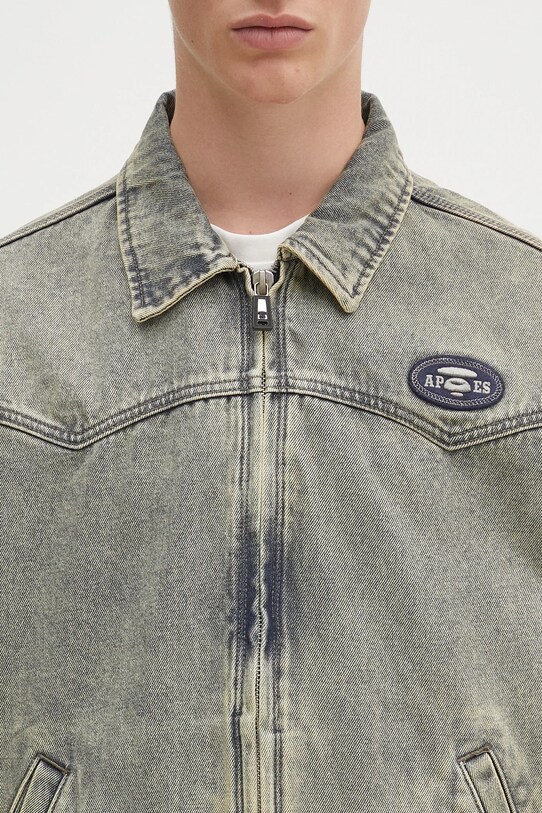 AAPE kurtka jeansowa Main Light Weight niebieski AAPLJM7706XAO