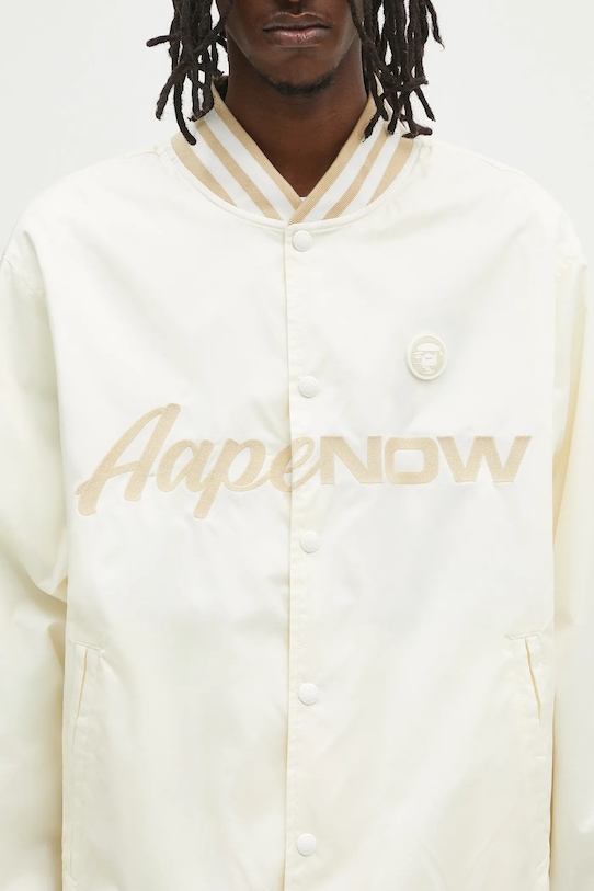 Яке бомбър AAPE Now Light Weight бежов AAPLJM7702XXN