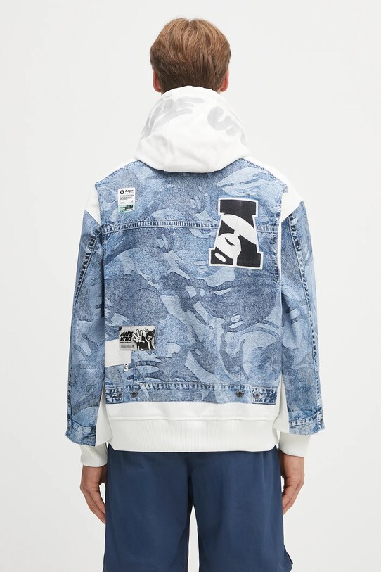 Oblečení Džínová bunda AAPE Main Light Weight AAPLJM7710XXO modrá