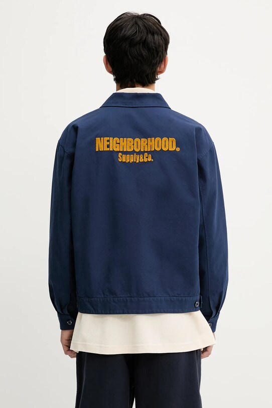 Одяг Бавовняна куртка NEIGHBORHOOD Zip Work Jacket 251TSNH.JKM02 темно-синій
