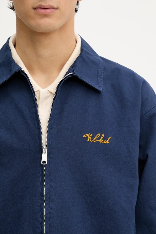 Бавовняна куртка NEIGHBORHOOD Zip Work Jacket темно-синій 251TSNH.JKM02
