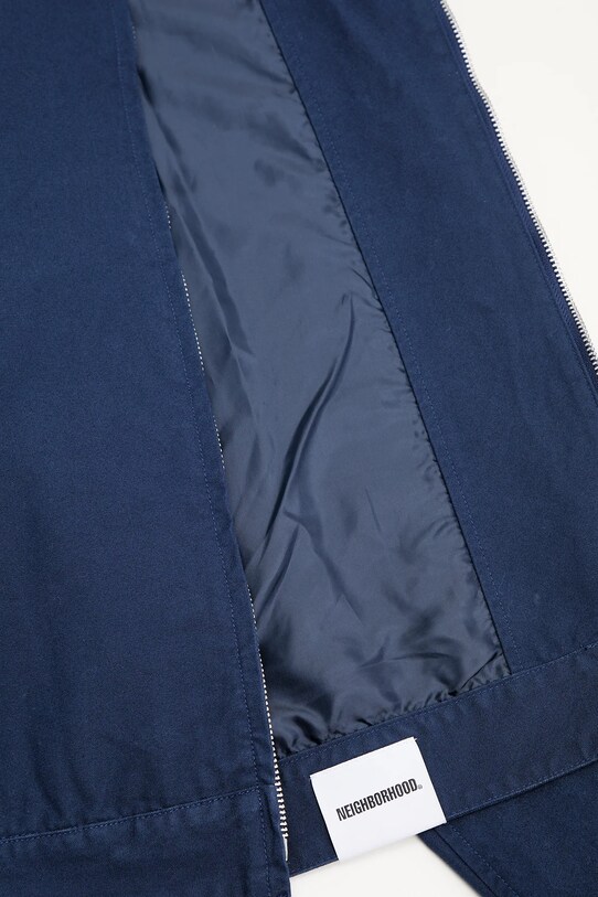Бавовняна куртка NEIGHBORHOOD Zip Work Jacket 251TSNH.JKM02 темно-синій