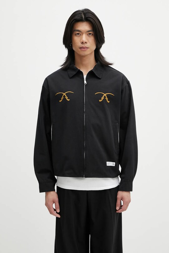 NEIGHBORHOOD kurtka bawełniana Souvenir Jacket bez kaptura czarny 251UTNH.JKM03