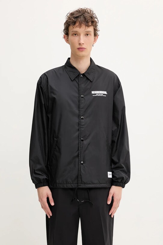 Куртка NEIGHBORHOOD Windbreaker Jacket-1 без капюшона чёрный 251TSNH.JKM01
