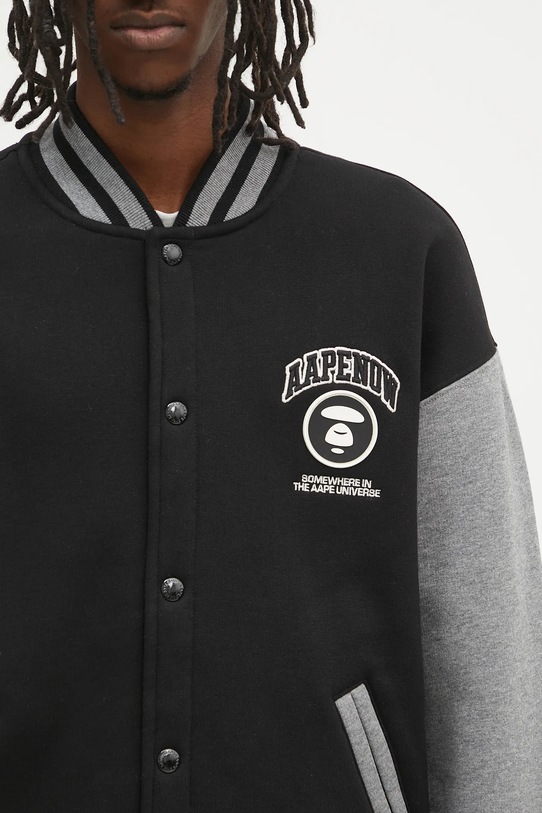 AAPE bluza Now Zip Up czarny AAPSWMB328XXN