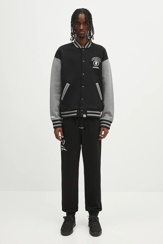 Mikina AAPE Now Zip Up AAPSWMB328XXN černá