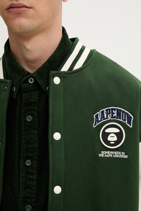 AAPE bluza Now Zip Up AAPSWMB328XAN zielony