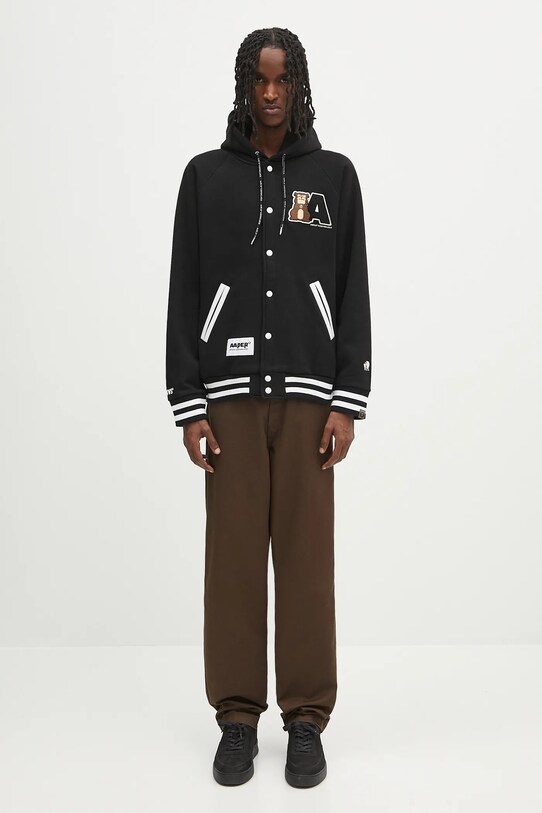 AAPE bluza Aaper AAPSWMB382XXN czarny