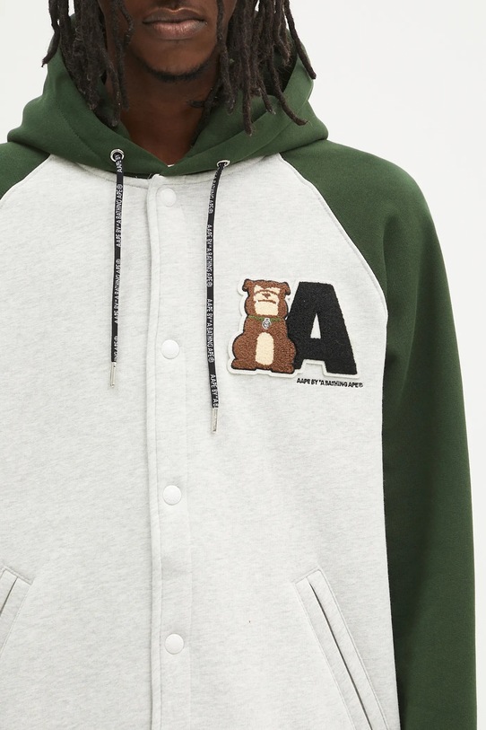 Dukserica AAPE Aaper zelena AAPSWMB382XAN