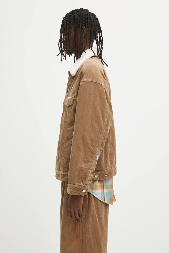 Manšestrová bunda AAPE Now AAPJKM7660XXN hnědá SS25