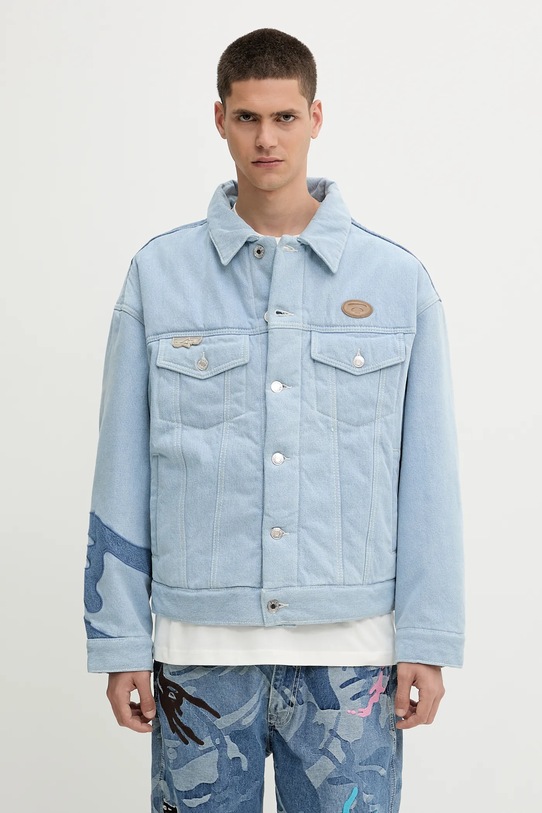 Τζιν μπουφάν AAPE Main AAPJKM7679XXN μπλε