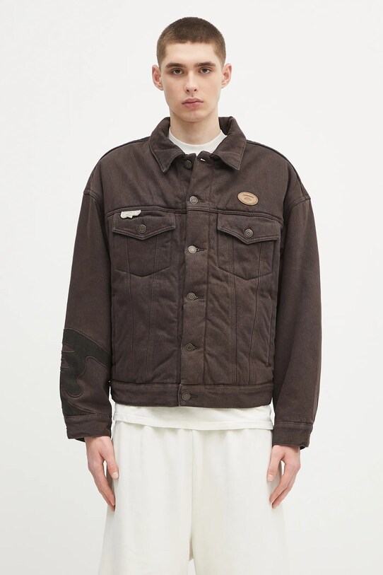AAPE giacca di jeans Main marrone AAPJKM7679XAN