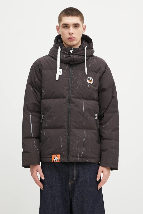 AAPE jacket Main Down with black AAPDNM7665XXN