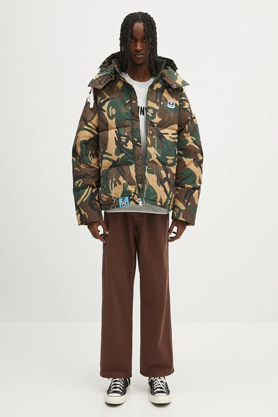 AAPE kurtka puchowa Main Down AAPDNM7665XAN