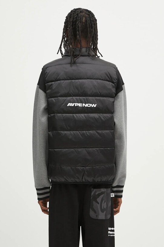 Îmbrăcăminte AAPE vestă de puf Now Down AAPDNM7651XXN negru