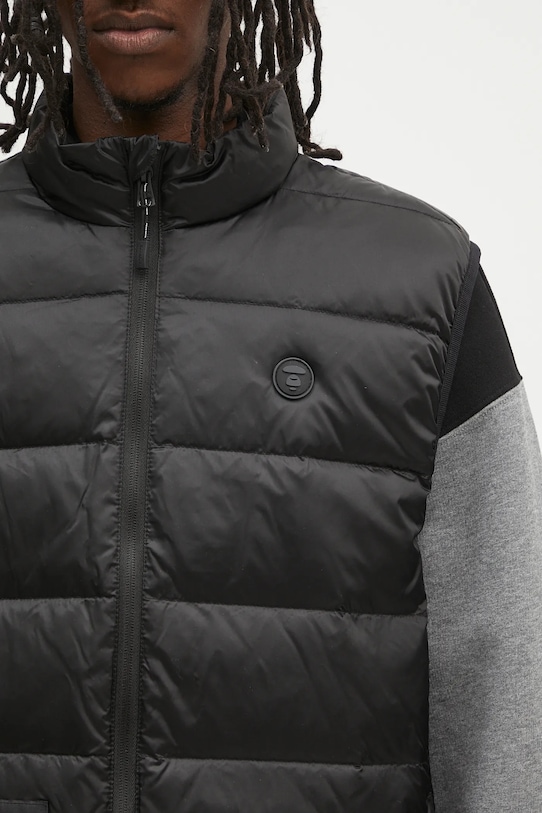 Páperová vesta AAPE Now Down čierna AAPDNM7651XXN