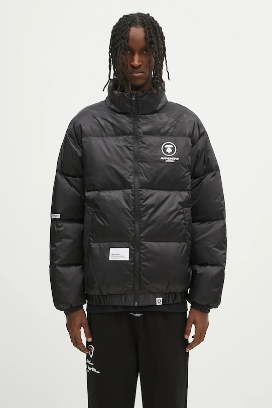 Пуховая куртка AAPE Now Down без капюшона чёрный AAPDNM7595XXN