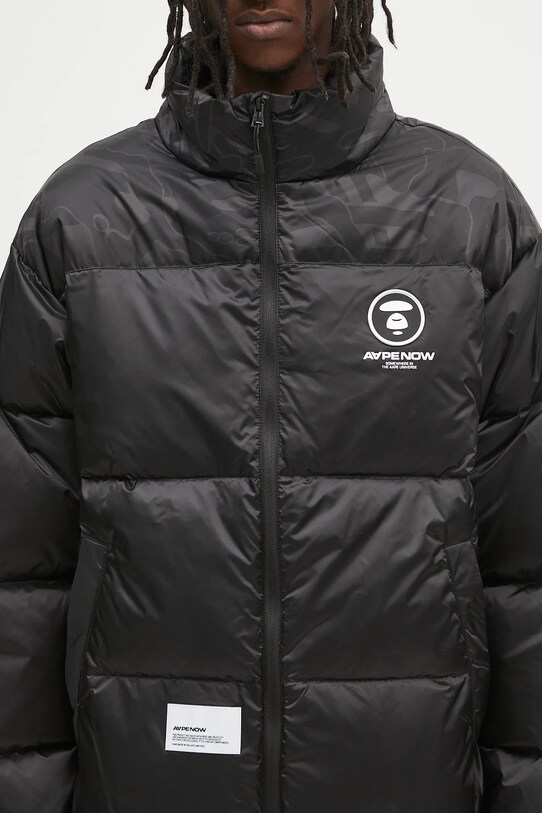 Pernata jakna AAPE Now Down crna AAPDNM7595XXN