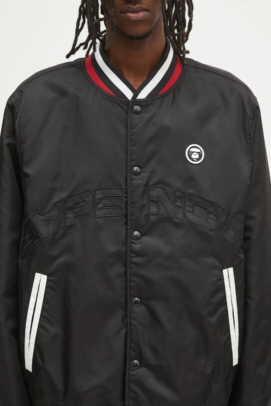 AAPE kurtka bomber Now czarny AAPJKM7656XXN