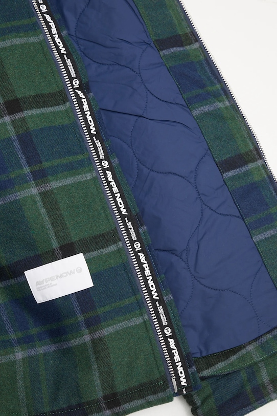 Μπουφάν από μίγμα μαλλιού AAPE Now AAPJKM7659XXN πράσινο