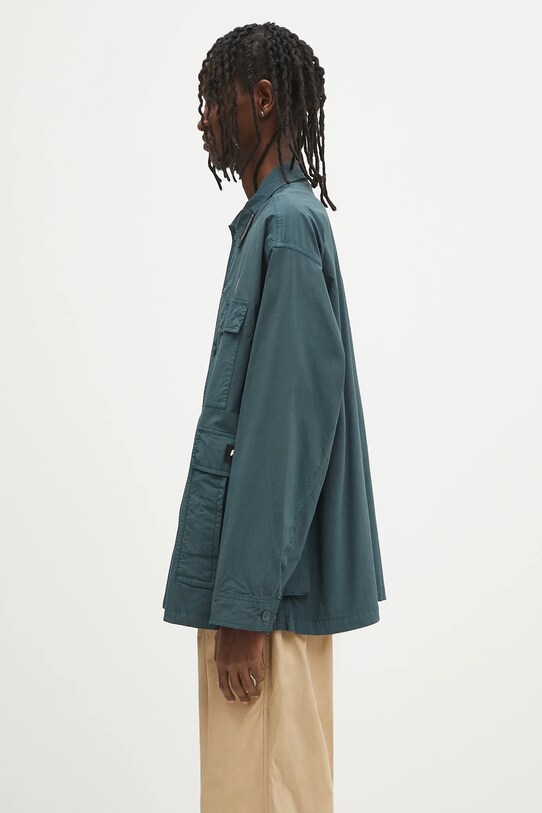 AAPE geacă Main Long Sleeve AAPSTM8501XXN turcoaz SS25