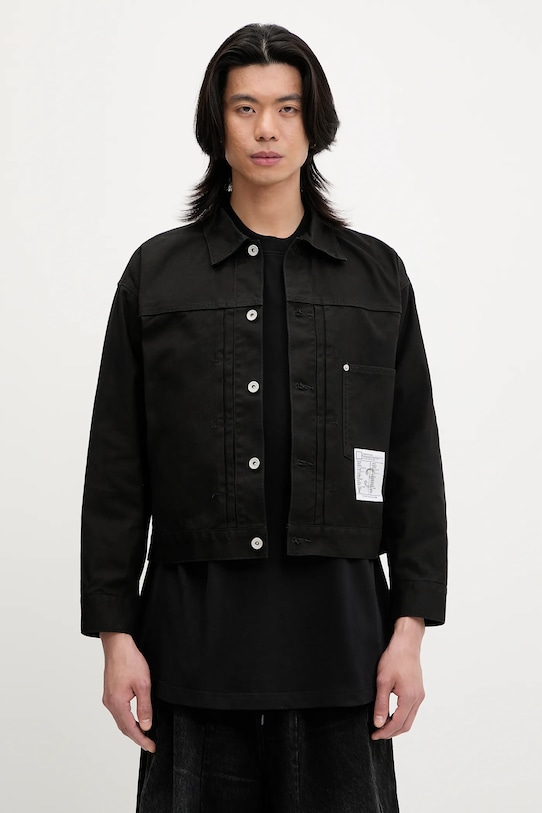 NEIGHBORHOOD kurtka jeansowa BW . TYPE-1 nieocieplane czarny 251AQNH.JKM03
