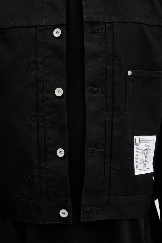 NEIGHBORHOOD kurtka jeansowa BW . TYPE-1 czarny 251AQNH.JKM03