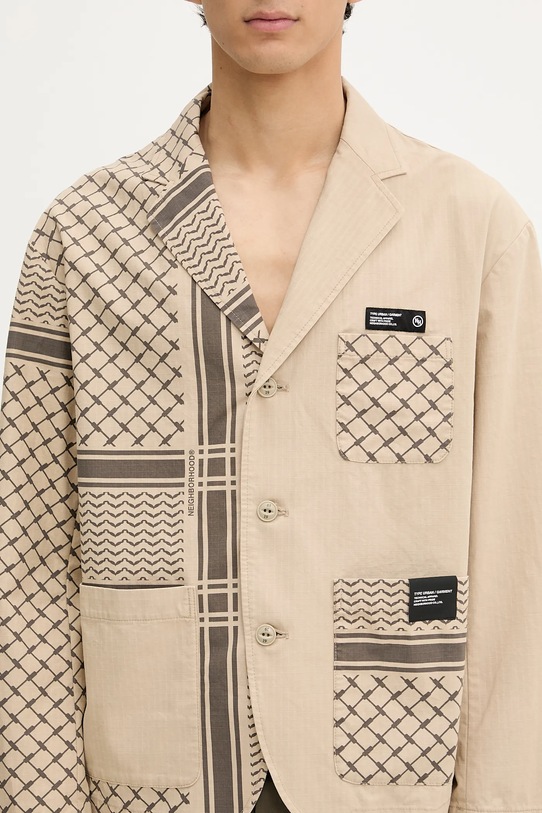 Βαμβακερό μπουφάν NEIGHBORHOOD PT SHEMAGH μπεζ 251UTNH.JKM02