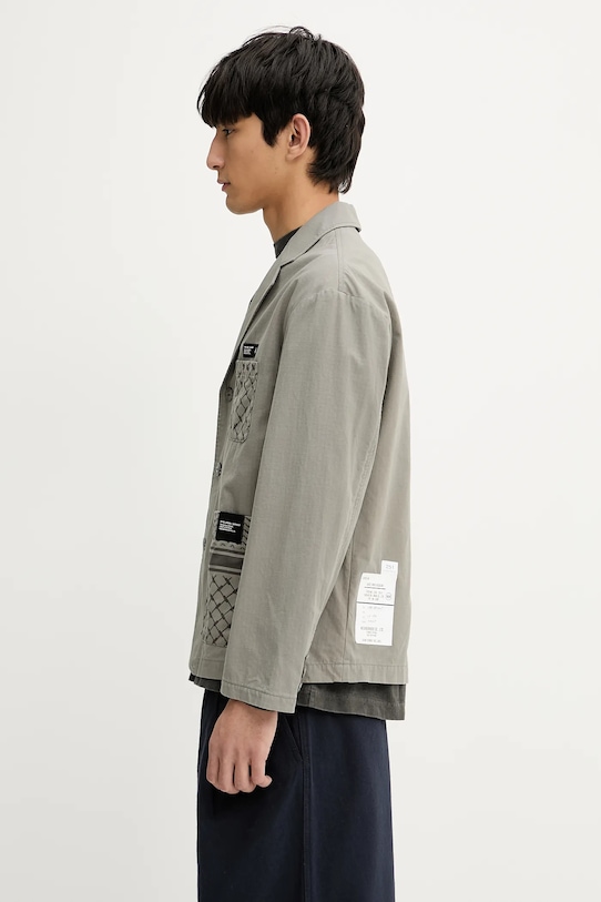 Pamučna jakna NEIGHBORHOOD PT SHEMAGH 251UTNH.JKM02 siva SS25